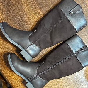 Toddler Brown Knee-High Boots